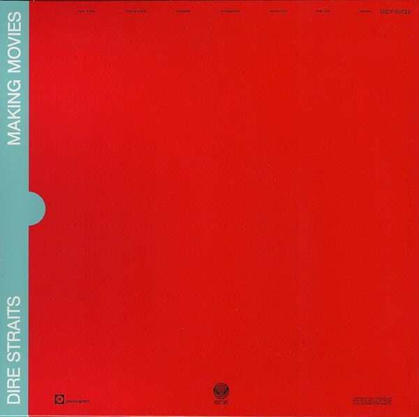 back cover, Dire Straits - Making Movies 